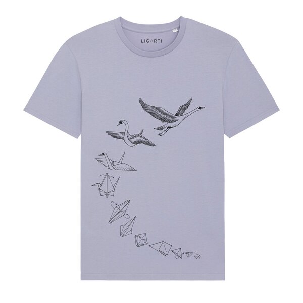 LIGARTI T-shirt - Origami Schwan von LIGARTI