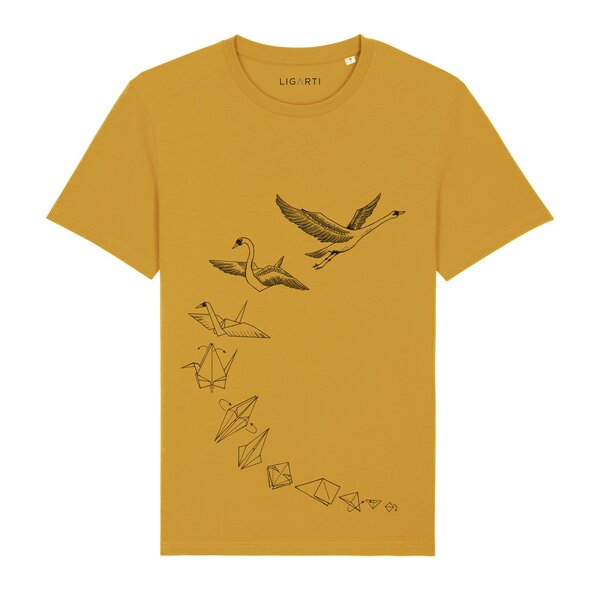 LIGARTI T-shirt - Origami Schwan von LIGARTI