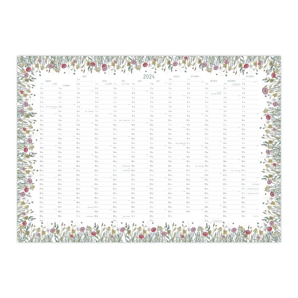 Wandkalender 2024 – Blumenwiese – LIGARTI® von LIGARTI