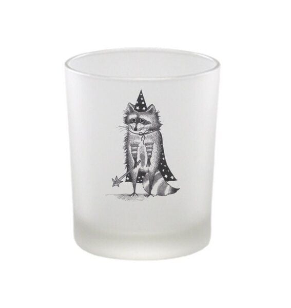 Windlicht »Zaubär« von LIGARTI | handbedrucktes Teelicht | Kerzenhalter | Kerzenglas von LIGARTI