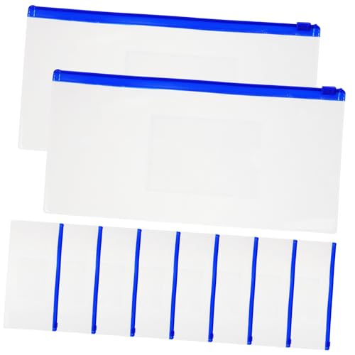 LIGHTAOTAO 10stücke Transparente Stifttaschen Mit Reißverschluss Stifteaufbewahrungstaschen Bleistiftbeutel Für Schule Und Outdoor von LIGHTAOTAO