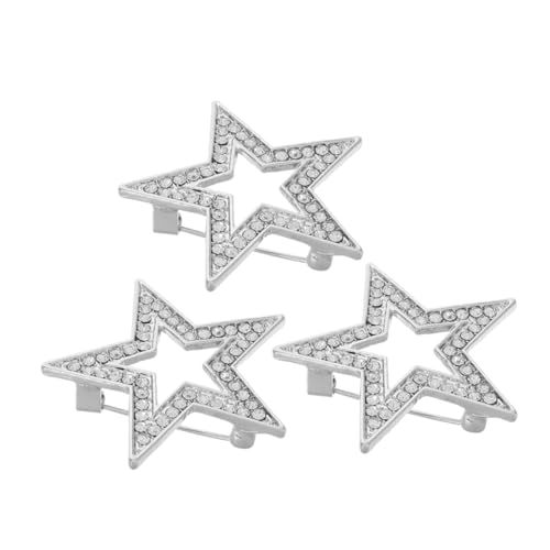 LIGHTAOTAO 3 Stück Teiliges Fashion Brosche mit Strass für Anstecknadel für Jacken Schals und Kleidung Stilvolle Dekoration für Partys und Events Hochwertige Leicht und Langlebig von LIGHTAOTAO