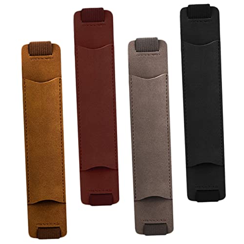 LIGHTAOTAO 4stücke Verstellbare Elastische Pu- Stifthalter Für Notizbuch Und Planer Hochwertiger Kugelschreiber Schutz Für Unterwegs Und Weinrot von LIGHTAOTAO