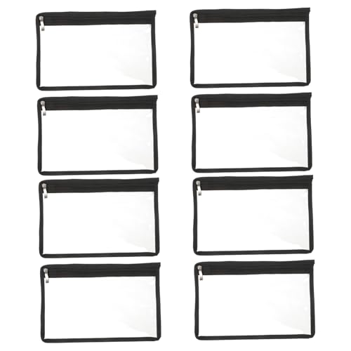 LIGHTAOTAO 8 Stück Transparente Aufbewahrungstaschen Mit Reißverschluss Reißverschlusstasche Plastikbeutel Bleistiftbeutel Transparent Wasserdicht Reise Kulturbeutel Durchsichtige von LIGHTAOTAO