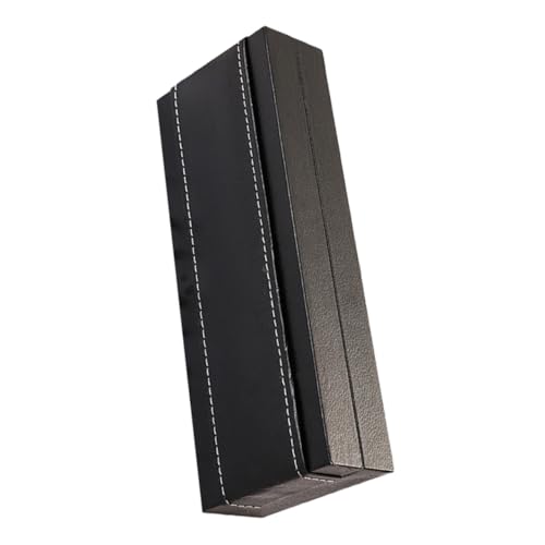 LIGHTAOTAO Elegante Pu Material Füllfederhalter Box Schwarzer Metall Stifthalter Tragbarer Stifte Organizer mit Kissen für Büro Schule Geschenk Schreibwaren Aufbewahrung von LIGHTAOTAO