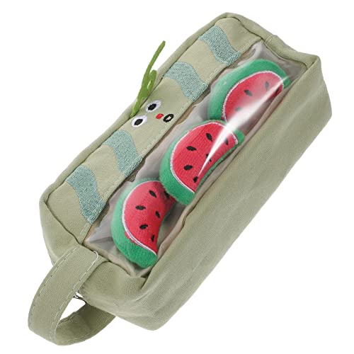 LIGHTAOTAO Großer Bleistiftbeutel Im Wassermelonen-Design Federmäppchen Für Schüler Mit Viel Für Stifte Radiergummis Und Süße Cartoon-Kosmetiktasche Für Unterwegs von LIGHTAOTAO