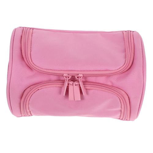 LIGHTAOTAO Großes Federmäppchen aus Oxford Stoff Leichter Stifte Organizer mit Viel Stauraum Reibungslosem Reißverschluss Tragbar für Schule Büro und Reisen Robust und Schmutzabweisend Rosa von LIGHTAOTAO