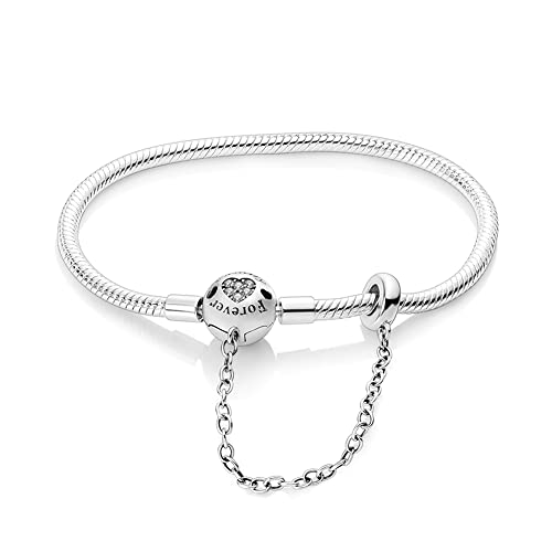 LIGHTDOG 925 Silber Schlange Kette Armbänder für Pandora Fit European Charms Armbänder Bead Silber Armbänder für Frauen Geschenk für Angehörige von LIGHTDOG