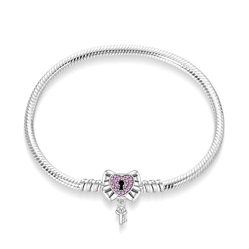 LIGHTDOG 925 Silber Schlange Kette Armbänder für Pandora Fit European Charms Armbänder Perlen Sterling Silber Armbänder für Frauen Geschenk für Angehörige von LIGHTDOG