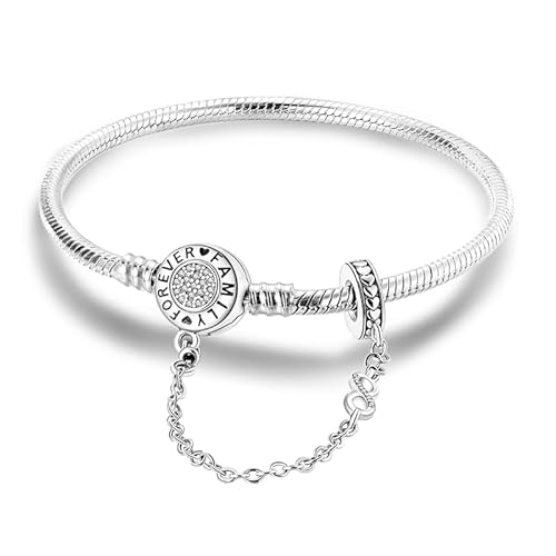 LIGHTDOG 925 Silber Schlange Kette Armband für Pandora Geeignet für europäische Charms Armband Perlen Geschenk für Frauen LIGHTDOG 925 Silber Schlange Kette Armband für Pandora Geeignet für europäische Charms Armband Perlen Geschenk für Frauen von LIGHTDOG