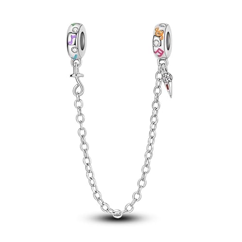 LIGHTDOG 925 Sterling Silber Sicherheitskette Charm für Europäische & Pandora Armbänder,Niedliches Geschenk Schmuck Mädchen Mode Liebe Schloss Charms LIGHTDOG 925 Sterling Silber Sicherheitskette Charm für Europäische & Pandora Armbänder,Niedliches Geschenk Schmuck Mädchen Mode Liebe Schloss Charms von LIGHTDOG