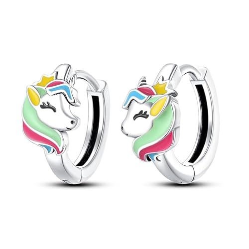 LIGHTDOG 925 Sterling Silber Damen Hoop Huggie Ohrringe für Geburtstag Party Mode Ohrringe Schmuck Damen Geschenk von LIGHTDOG