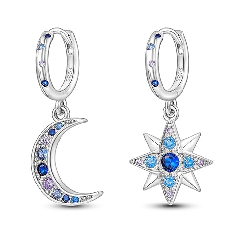 LIGHTDOG 925 Sterling Silber Damen Hoop Huggie Ohrringe für Geburtstag Party Mode Ohrringe Schmuck Damen Geschenk von LIGHTDOG