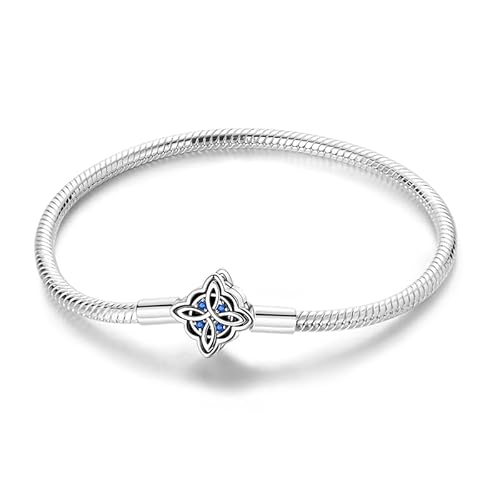 LIGHTDOG 925 Sterling Silber Schlangenkette Armband für Pandora Geeignet für europäische Charm Armband Perlenkette Damen Geschenk von LIGHTDOG