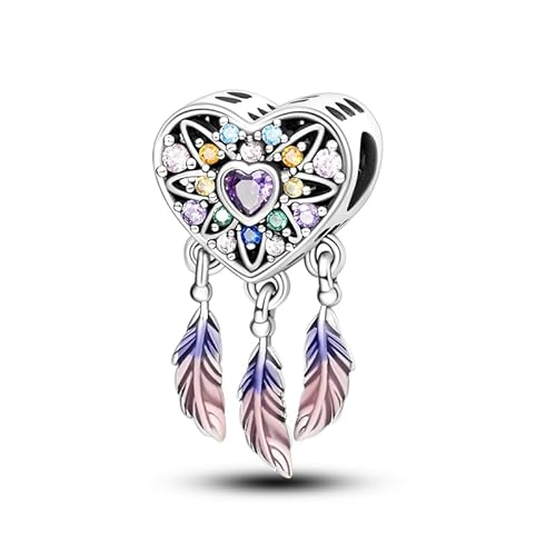 LIGHTDOG Charm Anhänger Damen 925 Sterling Silber für Armband Charms Beads passend für Pandora Armband Kompatibel mit Europäischen Armbänder für Frauen Weihnachten Geschenke Charms von LIGHTDOG
