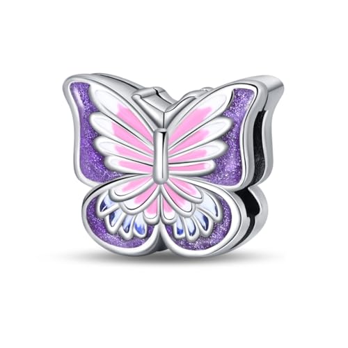 LIGHTDOG Frauen Schmetterling Silber Sterling Silber Anhänger Clip-On Charms Schmuck Perlen Geschenke LIGHTDOG Frauen Schmetterling Silber Sterling Silber Anhänger Clip-On Charms Schmuck Perlen Geschenke von LIGHTDOG