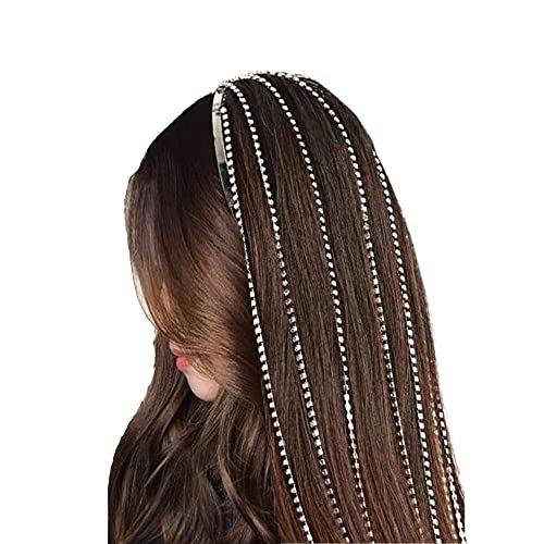LIGHTNIING HAMMERZ Rhinestones Long Tassel Hair Chain Hairband for Women | Diamond Hair Band for Parties LIGHTNIING HAMMERZ Rhinestones Long Tassel Hair Chain Hairband for Women | Diamond Hair Band for Parties von LIGHTNIING HAMMERZ