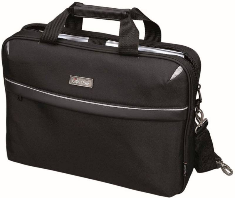 LIGHTPAK® Laptoptasche Laptoptasche Sierra 17 Zoll 41x30x8,5cm Polyester schwarz (3 Stück) von LIGHTPAK®