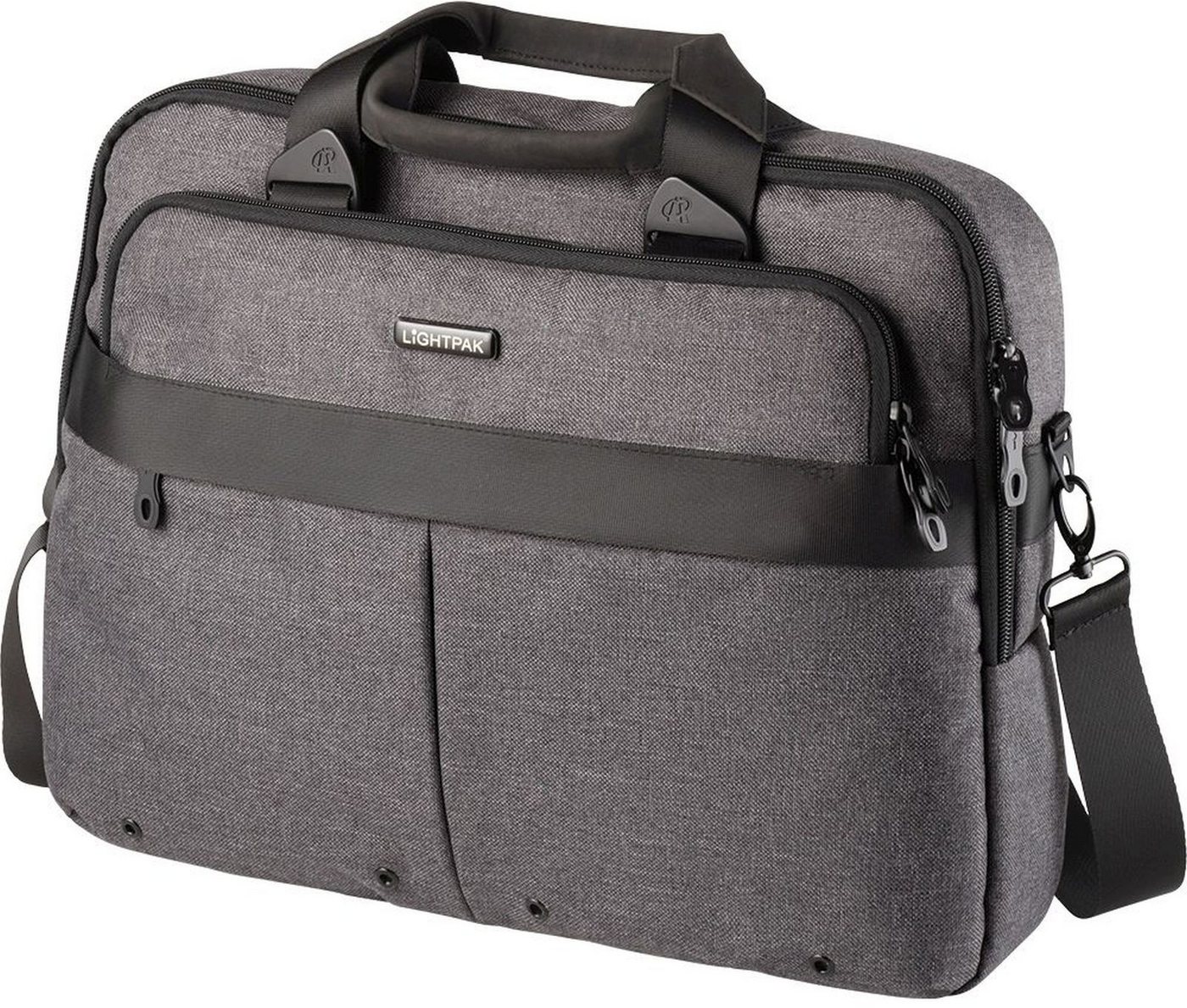 LIGHTPAK® Laptoptasche Laptoptasche Wookie 400x310x70mm Polyester grau von LIGHTPAK®