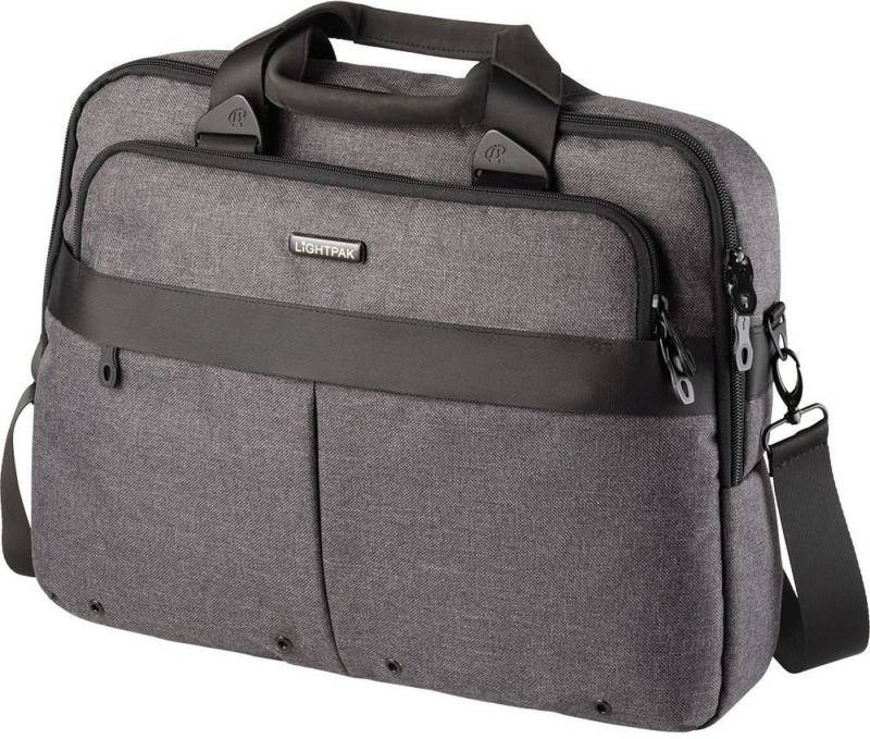 LIGHTPAK® Laptoptasche Laptoptasche Wookie 400x310x70mm Polyester grau von LIGHTPAK®