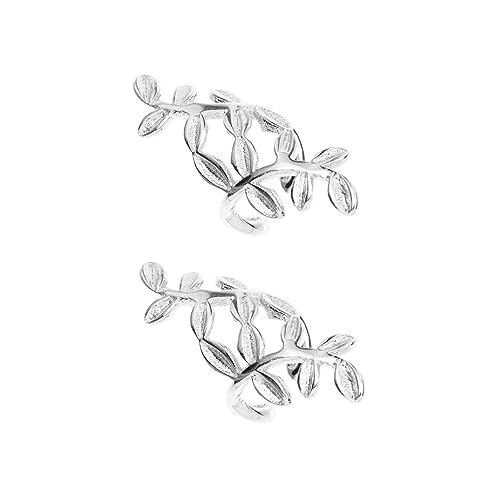 LIGIGWASH 1 Paar Silber Ohrringe Piercing Ohrringe Blattform für Damen für Besondere Anlässe Leicht und zu Tragen Langlebig und LIGIGWASH 1 Paar Silber Ohrringe Piercing Ohrringe Blattform für Damen für Besondere Anlässe Leicht und zu Tragen Langlebig und von LIGIGWASH
