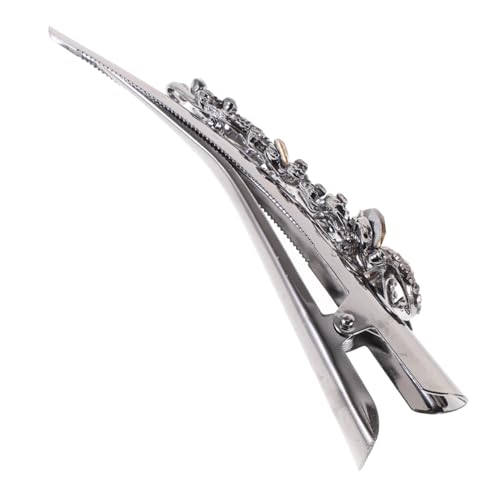 LIGIGWASH Vintage Haarklammer Mit Strasssteinen Eleganter Entenschnabel Haarclip Große Metall-haarspange Für Damen Accessoire Für Besondere Anlässe Champagnerfarbe von LIGIGWASH