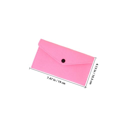 LIGIGWASH 10 Stück Teiliges Filz aufbewahrungsset mit Druckknopf Kleine Multifunktionale Taschen für Handy Geld Kopfhörer Ladekabel und Stifte Stilvolle und Sichere Filztaschen für Alltag von LIGIGWASH