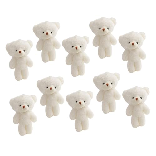 LIGIGWASH 10 Stück Teiliges Mini Plüschtier Weiche Kuschelige Kleine Bären Vielseitige Stofftier Dekoration für DIY Geschenkideen zu Geburtstag Valentinstag Weihnachten Tragbar und von LIGIGWASH