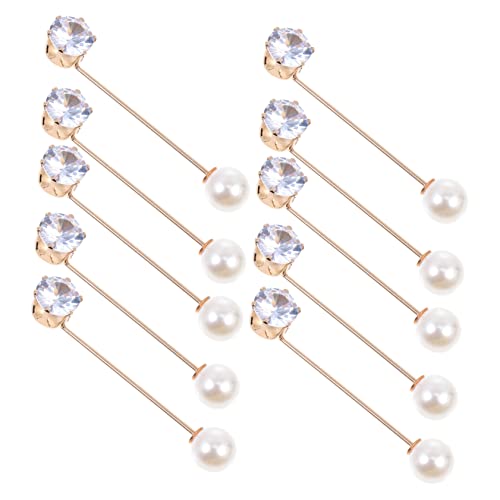 LIGIGWASH 10 Stück Teiliges Perlen Anstecknadeln für Damen Broschen für Kleidung Vielseitig Einsetzbar für Partys und Alltag Accessoires für LIGIGWASH 10 Stück Teiliges Perlen Anstecknadeln für Damen Broschen für Kleidung Vielseitig Einsetzbar für Partys und Alltag Accessoires für von LIGIGWASH