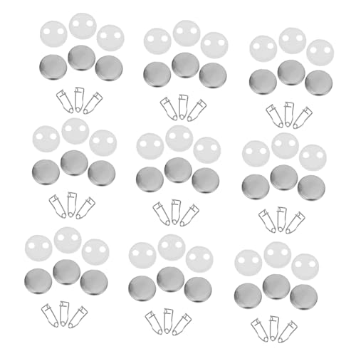 LIGIGWASH 100 Sätze Blanko badge buttons DIY Button Pin Kit für Abzeichen Kleidung Anstecknadeln Bastelsets zum Selbermachen von LIGIGWASH