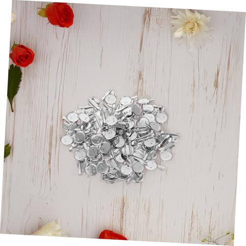 LIGIGWASH 100stücke Krokodilklemmen Basis Brosche Blanko-scheiben Mit Clip Eisentablett Für Handarbeit Schmuckherstellung Diy-broschenzubehör Für Individuelle Designs von LIGIGWASH