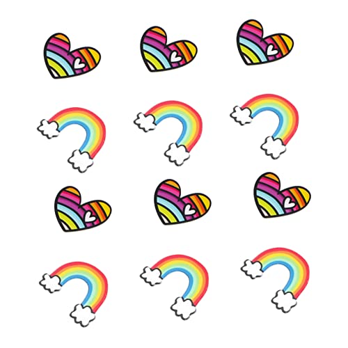LIGIGWASH 12 Stück Teiliges Broschen mit Regenbogen Design Anstecknadeln als Kleidungsschmuck Langlebige und Verschleißfeste Accessoires für Pullover Schals und Taschen von LIGIGWASH
