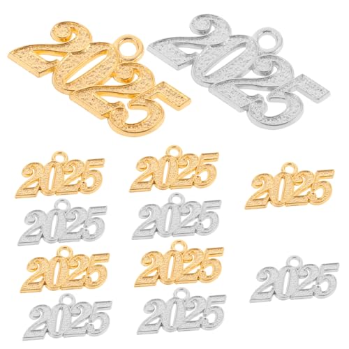 LIGIGWASH 12 Stück Teiliges Zahlen Anhänger Langlebige Legierung Schmuckanhänger mit Hochwertiger Galvanisierung Geeignet für Armband Halskette Ohrringe Schlüsselanhänger Verarbeitung von LIGIGWASH
