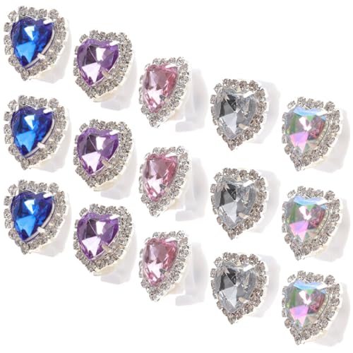 LIGIGWASH 15 Stück Teiliges Abnehmbare Schuhclips aus Glas Elegante Strass schuhschnallen Vielseitiger Schuhschmuck für Hochzeit Party und Alltag Leichte Langlebige Zufällige Farbe von LIGIGWASH