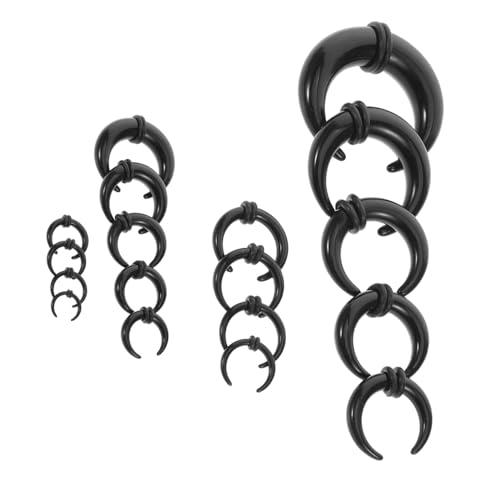LIGIGWASH 18 Stück Teiliges Septum Piercing Schwarze Flexible U form Nasen Ohrloch Dehnstäbe Stretching Schmuck für Frauen und Männer LIGIGWASH 18 Stück Teiliges Septum Piercing Schwarze Flexible U form Nasen Ohrloch Dehnstäbe Stretching Schmuck für Frauen und Männer von LIGIGWASH