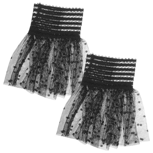 LIGIGWASH 1Paar Abnehmbare Spitzenmanschetten Damen Handgelenkmanschetten Mesh Chiffon für Outfits Vielseitiges Accessoire für Pullover LIGIGWASH 1Paar Abnehmbare Spitzenmanschetten Damen Handgelenkmanschetten Mesh Chiffon für Outfits Vielseitiges Accessoire für Pullover von LIGIGWASH