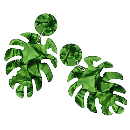 LIGIGWASH 1Paar Damenohrringe Monstera Dangle Ohrringe für Stilvolles Schmuckdesign für Besondere Anlässe für Partys Valentinstag Trendige Ohrhänger LIGIGWASH 1Paar Damenohrringe Monstera Dangle Ohrringe für Stilvolles Schmuckdesign für Besondere Anlässe für Partys Valentinstag Trendige Ohrhänger von LIGIGWASH