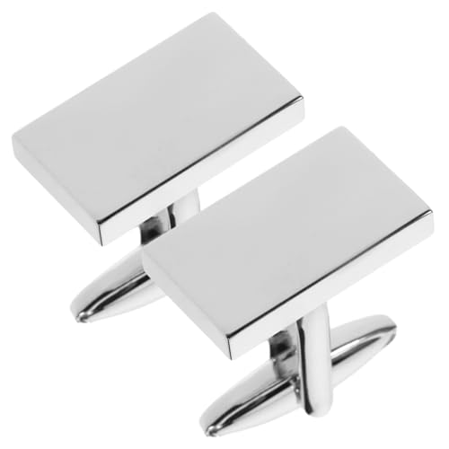 LIGIGWASH Hochwertige Herren-manschettenknöpfe Aus Silberfarbenem Messing Stilvolle Cufflinks Für Hemden Für Hochzeiten Geschäftsanzüge Und Besondere Anlässe von LIGIGWASH