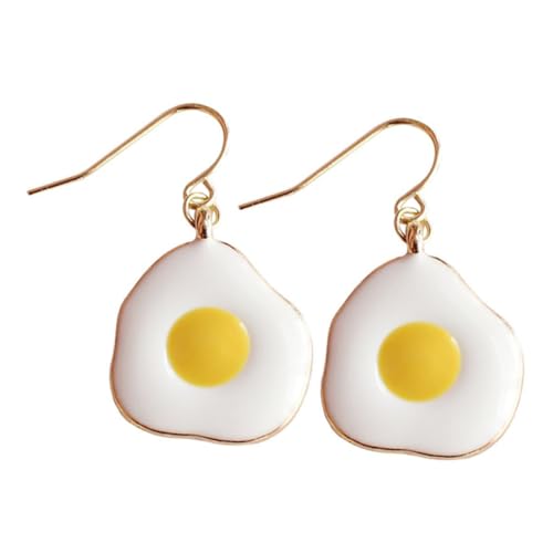 LIGIGWASH 1Paar Pochierte Eier Ohrringe Dangle für Frauen Süße Kreative Ohrstecker Ei Design für Dating oder Besondere Anlässe Leicht Komfortabel LIGIGWASH 1Paar Pochierte Eier Ohrringe Dangle für Frauen Süße Kreative Ohrstecker Ei Design für Dating oder Besondere Anlässe Leicht Komfortabel von LIGIGWASH
