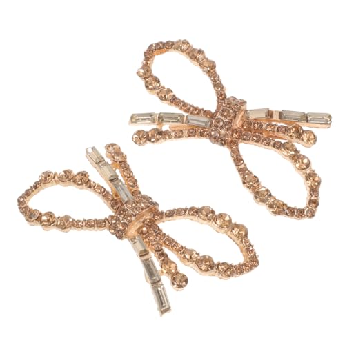 LIGIGWASH 1Paar Schuhclips mit Strasskristallen für Damen Dekorative Schuhverzierung Abnehmbare Clips mit Schleifen Design für Hochzeiten Besondere Anlässe von LIGIGWASH