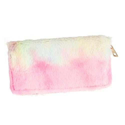 LIGIGWASH 1Stück Damen Geldbörse Plüsch mit Reißverschluss Kreative Lange Brieftasche im Regenbogen Gradient Design für Schule Reisen Tägliche Nutzung LIGIGWASH 1Stück Damen Geldbörse Plüsch mit Reißverschluss Kreative Lange Brieftasche im Regenbogen Gradient Design für Schule Reisen Tägliche Nutzung von LIGIGWASH