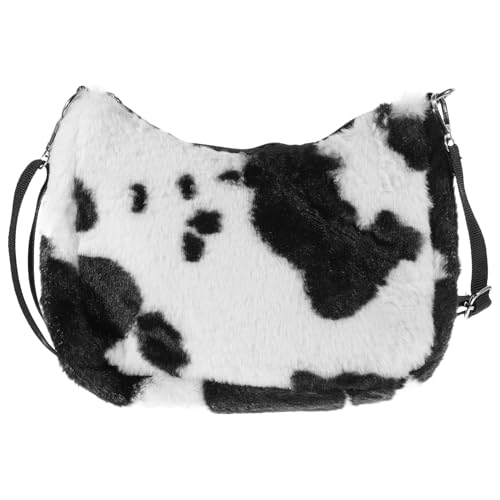 LIGIGWASH 1Stück Damen Umhängetasche Plüsch mit Kuhdruck Schultertasche für Smartphones Leicht Tragbar Ergänzung für Look LIGIGWASH 1Stück Damen Umhängetasche Plüsch mit Kuhdruck Schultertasche für Smartphones Leicht Tragbar Ergänzung für Look von LIGIGWASH