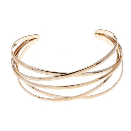 LIGIGWASH Schmuck Armband Gold Damen Flexibles Eisenarmband Stylische Handkette Modischer Handgelenkanhänger Brautkleid-accessoire von LIGIGWASH