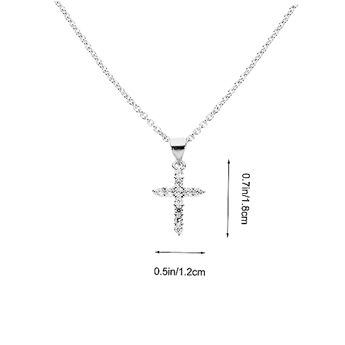LIGIGWASH 1Stück Kreuzförmige Halskette für Damen Schmuckkette mit Hochwertigem Material für Täglichen Gebrauch und Besondere Anlässe Geschenkidee für Feiertage und Partys von LIGIGWASH