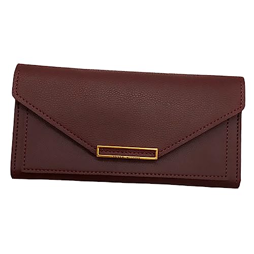 LIGIGWASH 1Stück Lange Vintage Brieftasche für Damen Multifunktionale Geldbörse im Retro Hochwertigem mit Mehreren Fächern zur Optimalen Organisation von LIGIGWASH