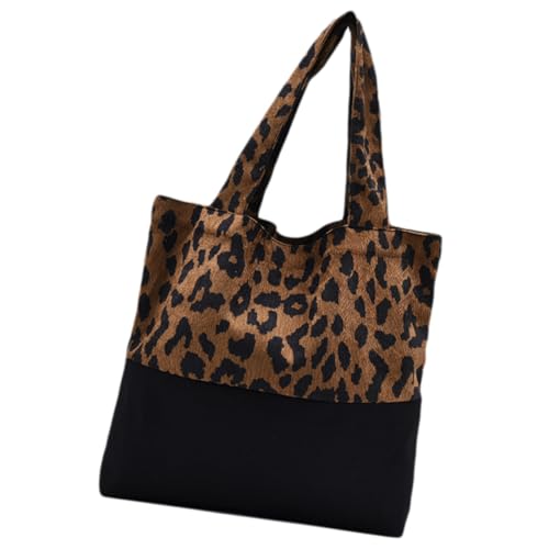 LIGIGWASH 1Stück Leopardenmuster Schultertasche für Damen Geräumige Einkaufstasche Hochwertigem Umhängetasche mit Stilvollem Design Täglichen Gebrauch von LIGIGWASH