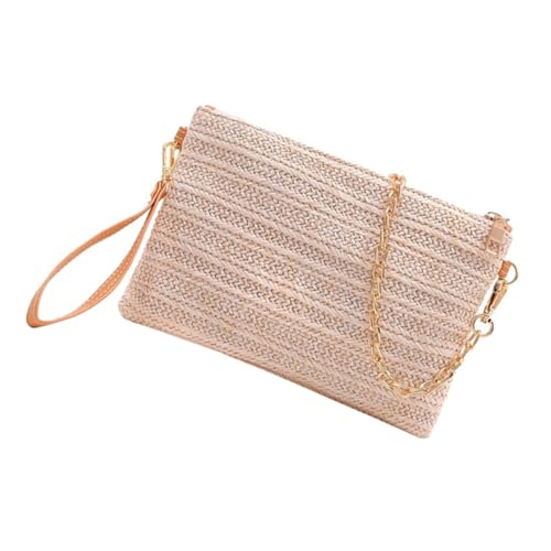 LIGIGWASH 1Stück Strohgewebe Handtasche für Damen Geflochtene Crossbody Tasche für Strand Party und Freizeit Robust und mit Ausreichend für Handy Geldbörse von LIGIGWASH