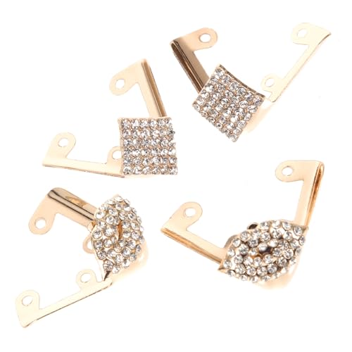 LIGIGWASH 2 Paare High Heel Schuhspitzenschutz Schutzkappen aus Metall Gold Langlebige und Dekorative Schuhspitzenabdeckung für Absatzschoner für Hochzeit Party und Alltagsschutz von LIGIGWASH