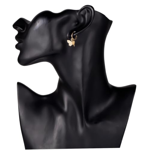 LIGIGWASH 2 Paare Schmetterling Tropfen Ohrringe Damen Ohrschmuck Leicht Modisch Silber Schmuckgeschenk für Frauen und Mädchen von LIGIGWASH