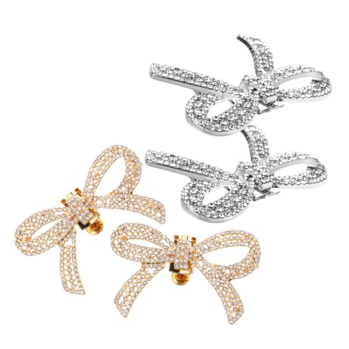 LIGIGWASH 2 Paare Schuhclips mit Abnehmbaren Strass Schnallen Dekorative Metall Schuhanhänger Vielseitig für High Heels und Sandalen Schuhdekoration für Damen Schuhschmuck Accessoires von LIGIGWASH